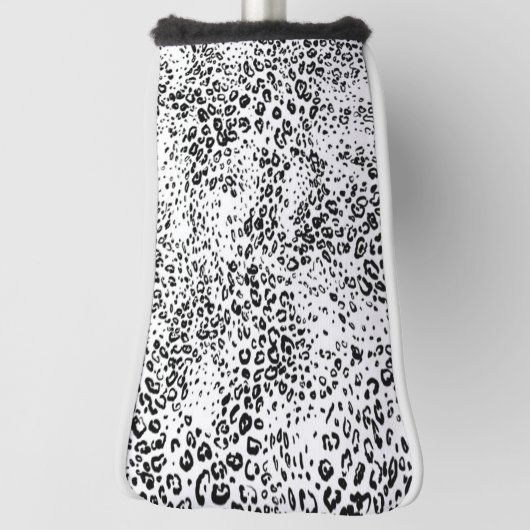 Schnee-Leopard-Muster Golf Headcover (Rotieren 90)
