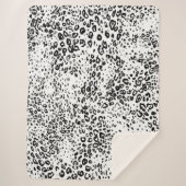 Schnee-Leopard-Muster Sherpadecke (Vorderseite)