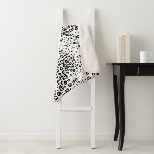 Schnee-Leopard-Muster Sherpadecke (Beispiel)