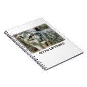 Schnee-Leopard-Notizbuch Notizblock (Rechte Seite)