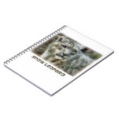 Schnee-Leopard-Notizbuch Notizblock (Linke Seite)