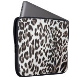 Schnee-Leopard-Pelz Laptopschutzhülle (Vorne Rechts)