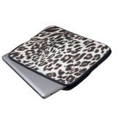 Schnee-Leopard-Pelz Laptopschutzhülle (Vorne Knopf)