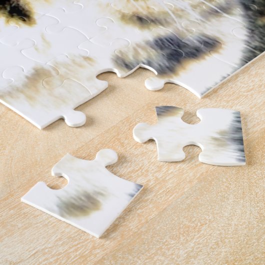 Schnee-Leopard Puzzle (Seite)