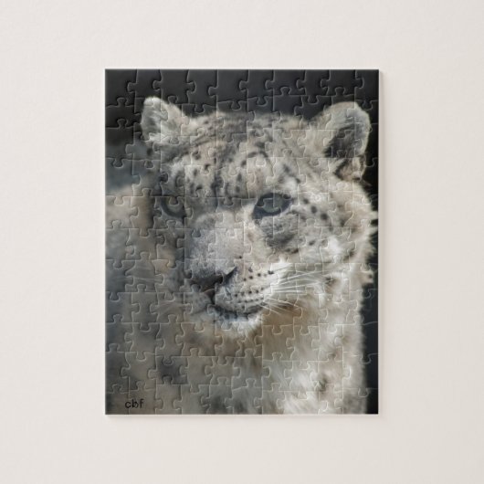 Schnee-Leopard Puzzle (Vertikal)