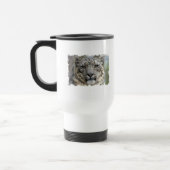 Schnee-Leopard-Reise-Tasse Reisebecher (Links)
