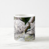 Schnee Leopard - schön! Kaffeetasse (Mittel)