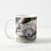 Schnee Leopard - schön! Kaffeetasse (Links)