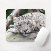 Schnee Leopard - schön! Mousepad (Mit Mouse)