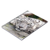 Schnee Leopard - schön! Notizblock (Linke Seite)