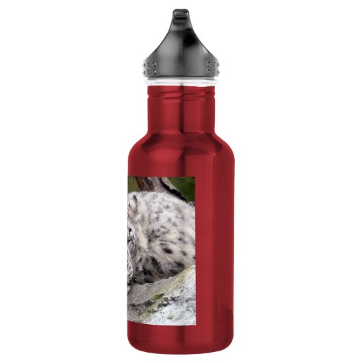 Schnee Leopard - schön! Trinkflasche (Rechts)