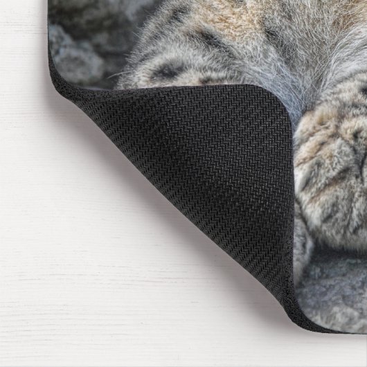 Schnee-Leopard-Schönheit Mousepad (Ecke)