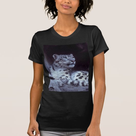Schnee-Leopard T-Shirt (Vorderseite)