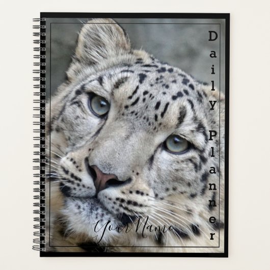 Schnee Leopard - Tagesplaner- HAMbWG Planer (Vorderseite)