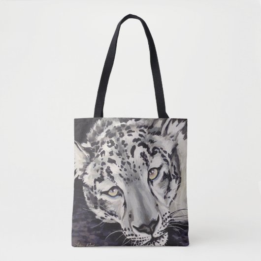 Schnee-Leopard-Tasche Tasche (Vorderseite)