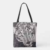 Schnee-Leopard-Tasche Tasche (Rückseite)