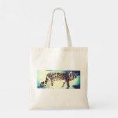 SCHNEE-LEOPARD-Tasche Tragetasche (Rückseite)