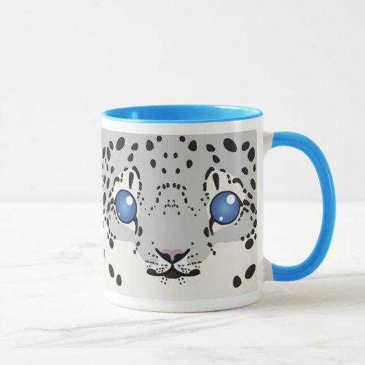 Schnee-Leopard-Tasse (CUB) Tasse (Rechts)