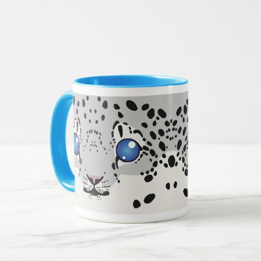 Schnee-Leopard-Tasse (CUB) Tasse (Vorderseite Links)