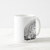 Schnee-Leopard-Tasse Kaffeetasse (VorderseiteRechts)