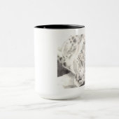 Schnee-Leopard-Tasse Tasse (Zentrum)