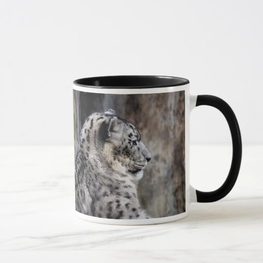 Schnee-Leopard-Tasse Tasse (Rechts)