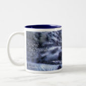 Schnee-Leopard-Tasse Zweifarbige Tasse (Links)