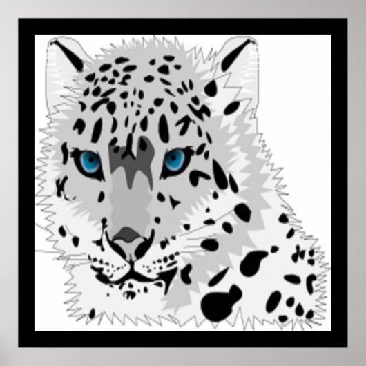 SCHNEE-LEOPARD TIER POSTER (Vorne)
