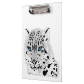 SCHNEE LEOPARD TIERE KLEMMBRETT (Links)