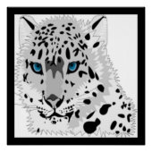 SCHNEE LEOPARD TIERE POSTER (Vorderseite)