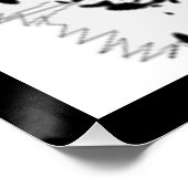 SCHNEE LEOPARD TIERE POSTER (Ecke)