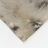 Schnee-Leopard-Umarmung Fleecedecke (Ecke)