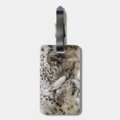 Schnee-Leopard-Umarmung Gepäckanhänger (Rückseite vertikal)