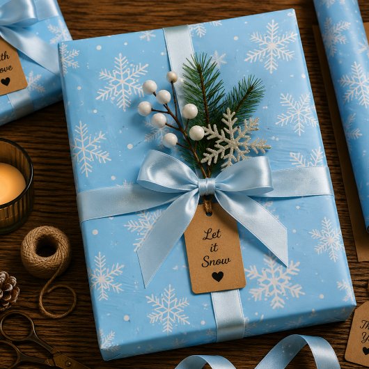 Schnee Lied Geschenkpapier Set