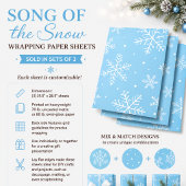 Schnee Lied Geschenkpapier Set