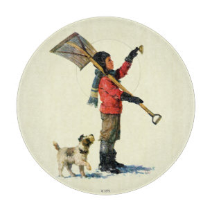 Schnee-Löffelente Schneidebrett