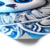 Schnee Maiden mit schleichender Schneeflocke Poster (Ecke)