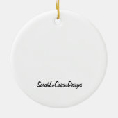 Schnee-Maus und Freund-Verzierung Keramik Ornament (Hinten)