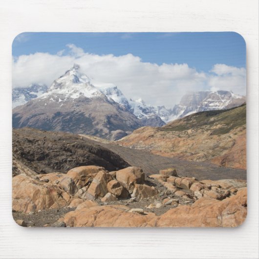 Schnee-Mit einer Kappe bedeckte Berge Mousepad (Vorne)
