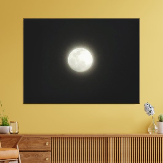SCHNEE MOON LEINWANDDRUCK (Insitu (Wohnzimmer))