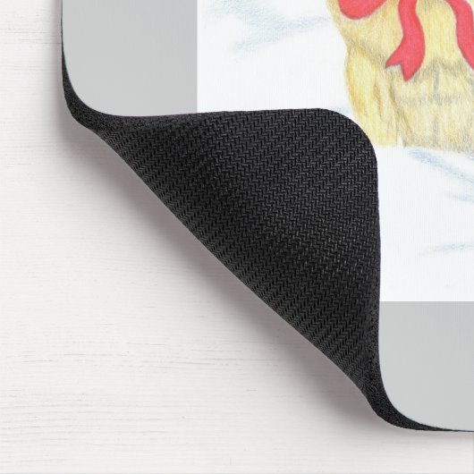 Schnee Mops Mousepad (Ecke)