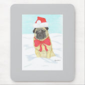 Schnee Mops Mousepad (Vorne)