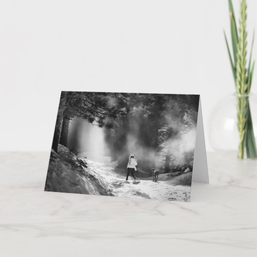 Schnee-Nebel Karte (Vorderseite)