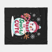 Schnee Niedlich! Embrace den Winter Charm der Weih Fleecedecke (Vorderseite (Horizontal))