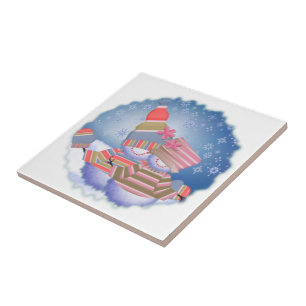 Schnee-Paar-Keramik-Fliese Fliese