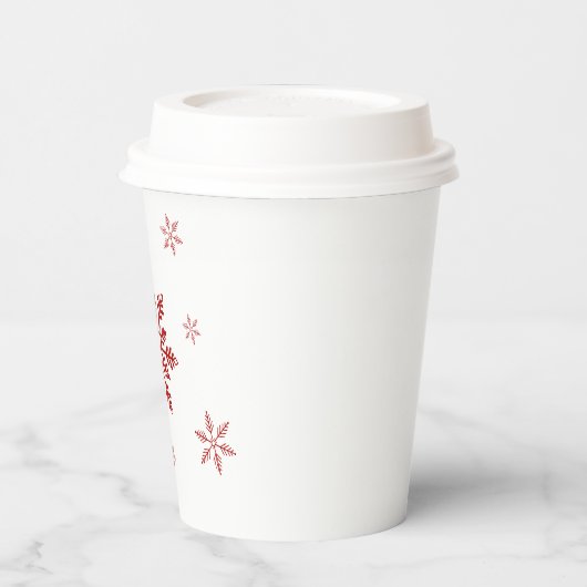 Schnee Pappbecher (Links)