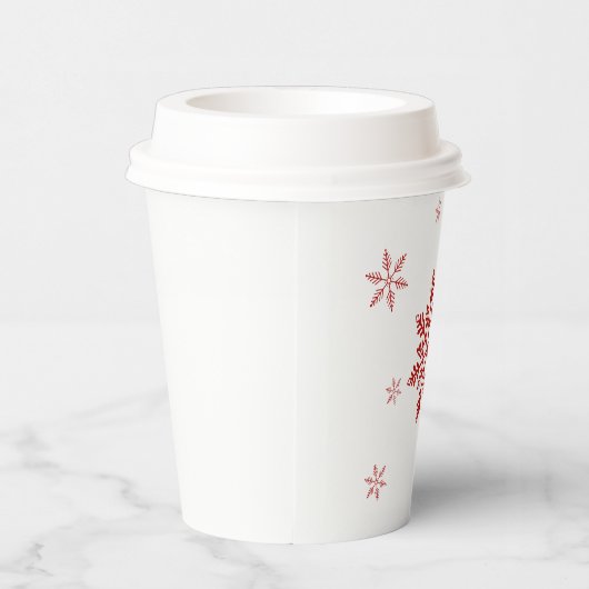 Schnee Pappbecher (Rechts)