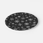 Schnee Pappteller (Schrägansicht)