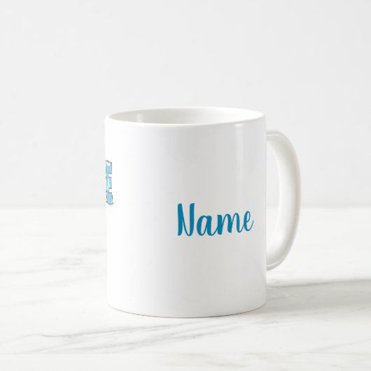 Schnee Personalisiert Kaffeetasse (VorderseiteRechts)