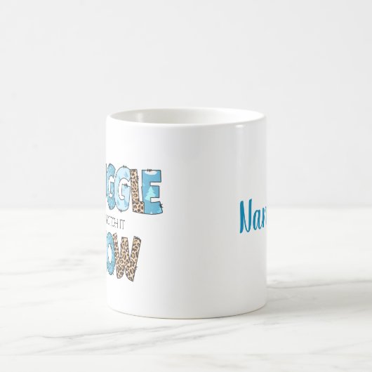 Schnee Personalisiert Kaffeetasse (Mittel)